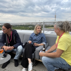 Aperitif mit Weitblick bei nettem Austausch